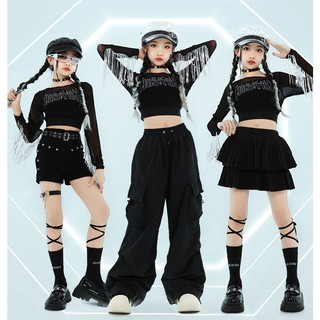 đồ nhảy cho bé gái Đồ Nhảy Hiphop Cho đồ biểu diễn cho bộ tập nhảy đồ nhảy hiện đại đồ biểu diễn cho bé gái Cô gái mặc trang phục rốn