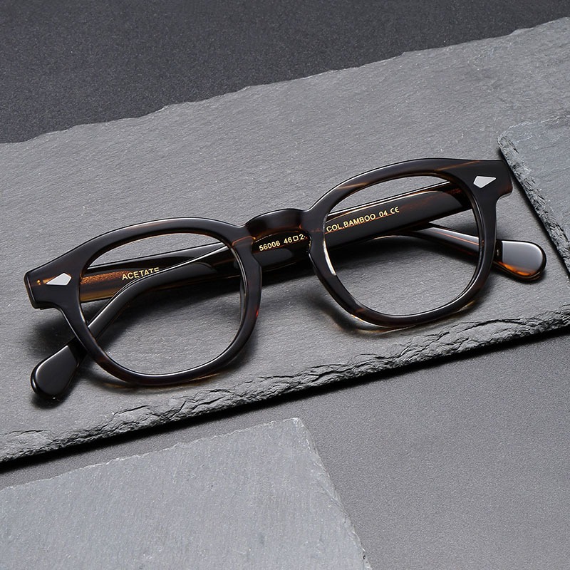 Cổ Điển 45CM Đĩa Nhỏ Khung Kính Mắt Unisex Retro Acetate Khung Rùa Màu ...