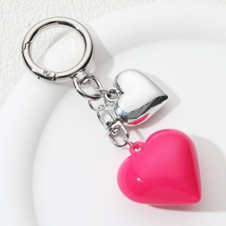 Cổ Điển Y2K Acrylic Trái Tim Nhựa Tình Yêu Nhiều Màu Sắc Móc Khóa Dành Cho Nữ Handmade Quà Tặng Trang Sức