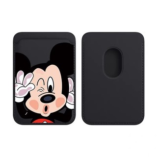 Hoạt Hình Vui Họa Tiết Mickey Ví Da Đựng Thẻ Cho iPhone 11promax 12 13Pro15pro 15promax 14 14promax 14 Pro 16 16plus 16 Pro Max