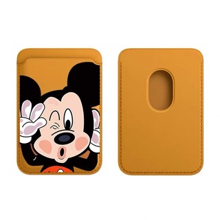 Hoạt Hình Vui Họa Tiết Mickey Ví Da Đựng Thẻ Cho iPhone 11promax 12 13Pro15pro 15promax 14 14promax 14 Pro 16 16plus 16 Pro Max