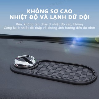 Giá Đỡ Điện Thoại Trên Ô Tô SEAMETAL Chống Trượt Xoay 360 độ Có Bảng Số Điện Thoại thảm đt đặt taplo ô tô