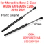 2 Chiếc Nắp Động Cơ Phía Trước Ô Tô Hood Gas Strut Nâng Hỗ Trợ Thanh A2059800164 Dành Cho Xe Mercedes-Benz C-Class W205 S205 A205 C205 2014-2021