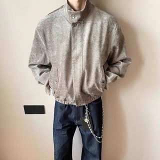 Áo khoác nam ESEA Áo khoác nam thời trang kiểu Mỹ cổ điển dáng rộng họa tiết hạt dọc houndstooth Áo khoác Harrington