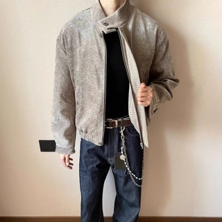 Áo khoác nam ESEA Áo khoác nam thời trang kiểu Mỹ cổ điển dáng rộng họa tiết hạt dọc houndstooth Áo khoác Harrington