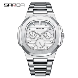 Đồng hồ thể thao nam chống thấm nước bằng thép không gỉ Sanda 7053 đơn giản thời trang sang trọng