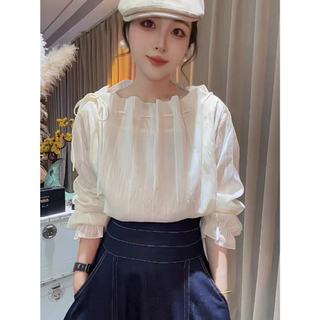 Áo sơ mi dài tay nữ dáng rộng phong cách Hàn Quốc