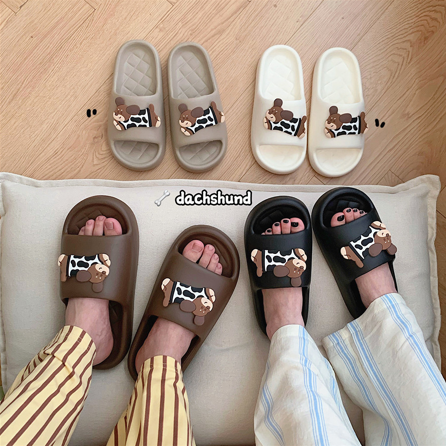 [Có nhiều kích cỡ] Dép Sandal Chó Con Dễ Thương Dép Đi Trong Nhà Dép Cặp Đôi Đế Dày Dép Đi Trong Nhà Dép Gia Đình Dép Size Lớn Có Thể Mặc Ngoài Trời EVA We