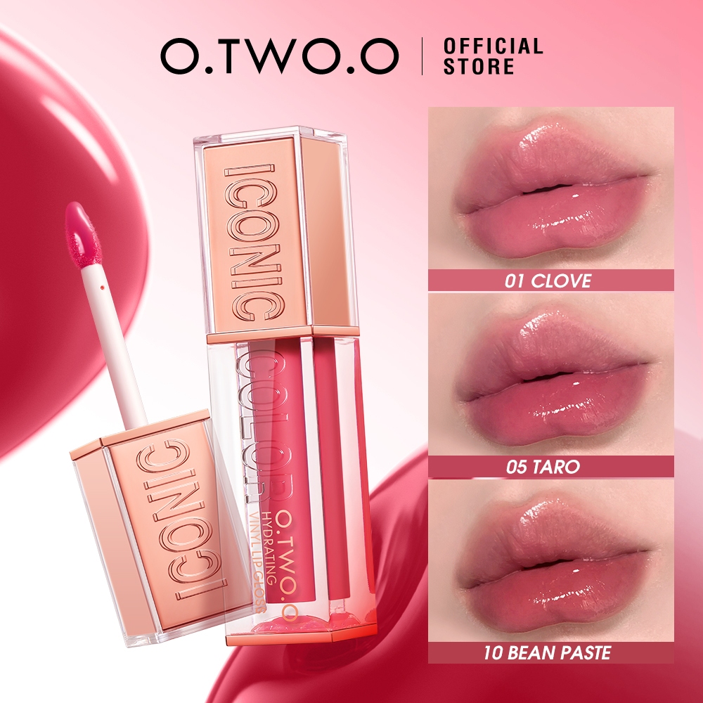 Ảnh O.two.o Lipgloss Tác dụng dưỡng ẩm watery Đế dưỡng ẩm lâu trôi và bóng bóng nhẹ cho nữ Lip Glaze Dưỡng ẩm sáng bóng Lipmakeup 1