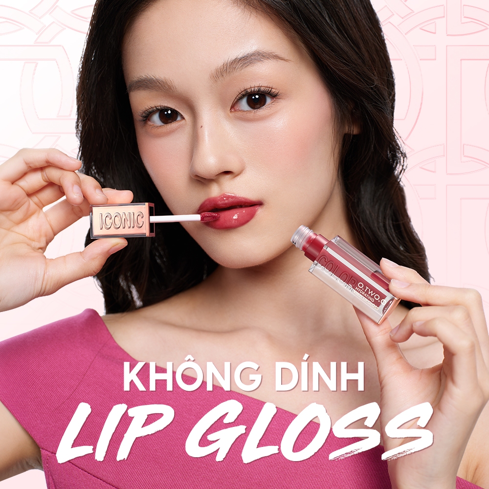 Ảnh O.two.o Lipgloss Tác dụng dưỡng ẩm watery Đế dưỡng ẩm lâu trôi và bóng bóng nhẹ cho nữ Lip Glaze Dưỡng ẩm sáng bóng Lipmakeup 2