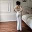 Cutenew Váy Gợi Cảm Phù Hợp Với Chia Cổ Chữ U Tắt Tay Áo Lưng Skinny Quấn Mông Cá Tính Nóng Gà Con Nhìn Mỏng Hơn Câu Lạc Bộ Đa Năng Đảng Phong Cách Bầu Không Khí