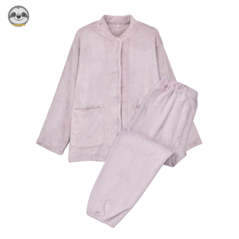 Phong cách Nhật Bản Phong cách Muji / Ấm áp mềm mại Túi lớn / Bộ đồ ngủ dày dặn mùa thu đông / Đồ ngủ cặp đôi thoải mái mềm mại