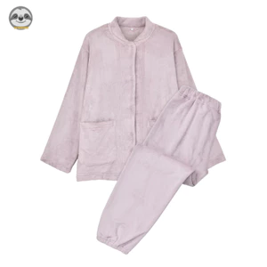 Phong cách Nhật Bản Phong cách Muji / Ấm áp mềm mại Túi lớn / Bộ đồ ngủ dày dặn mùa thu đông / Đồ ngủ cặp đôi thoải mái mềm mại