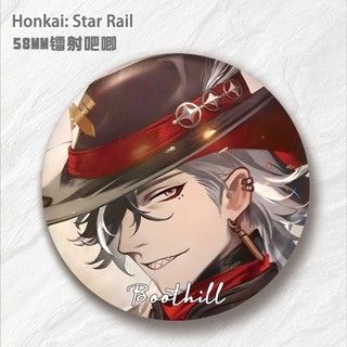 Trò Chơi Honkai Ngôi Sao Đường Sắt Lưỡi Boothill Aventurine Tinplate Kim Loại Huy Hiệu Pin Trâm Anime Ngoại Vi Sưu Tập Quà Tặng