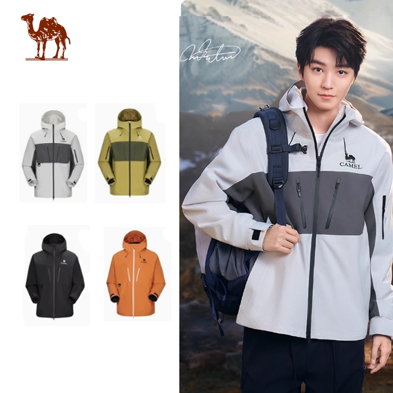 Ảnh Áo khoác CAMEL CROWN Nam Nữ 3 trong 1 Ngoài Trời Chống Gió Và Chống Thấm Nước Leo Núi Quần Áo 1