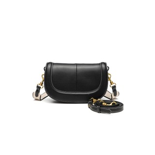 Zara Ladies 2025 Phong Cách Mới Yên Túi Khóa Từ Tính Nắp Túi Đeo Ngang Thời Trang Mùa Đông Túi Đeo Vai Phù Hợp Với
