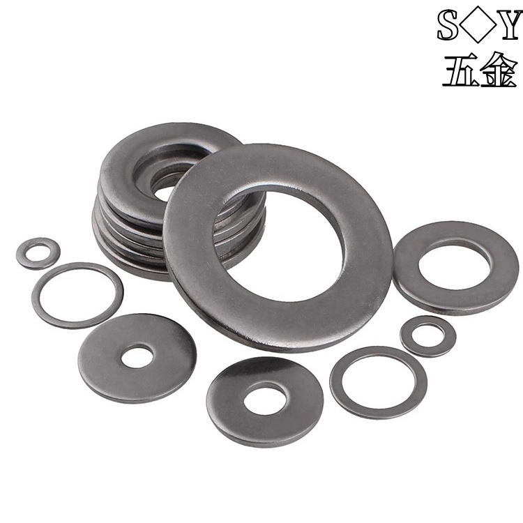 ((M6) Máy giặt phẳng siêu mỏng bằng thép không gỉ 304 Vít kim loại Máy giặt bên hẹp nhỏ Máy giặt Meson tròn Máy giặt cực dày Độ dày 0,1 / 0,2 / 0,3 / 0,5 / 0,8 / 1.0 / 1.2 / 1.5 / 2.0 / 3.0