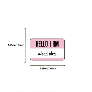 Bộ 50 Hello I Am Graffiti Dán Cụm Từ DIY Chai Hành Lý Đàn Guitar Laptop Miếng Dán Chống Thấm Nước