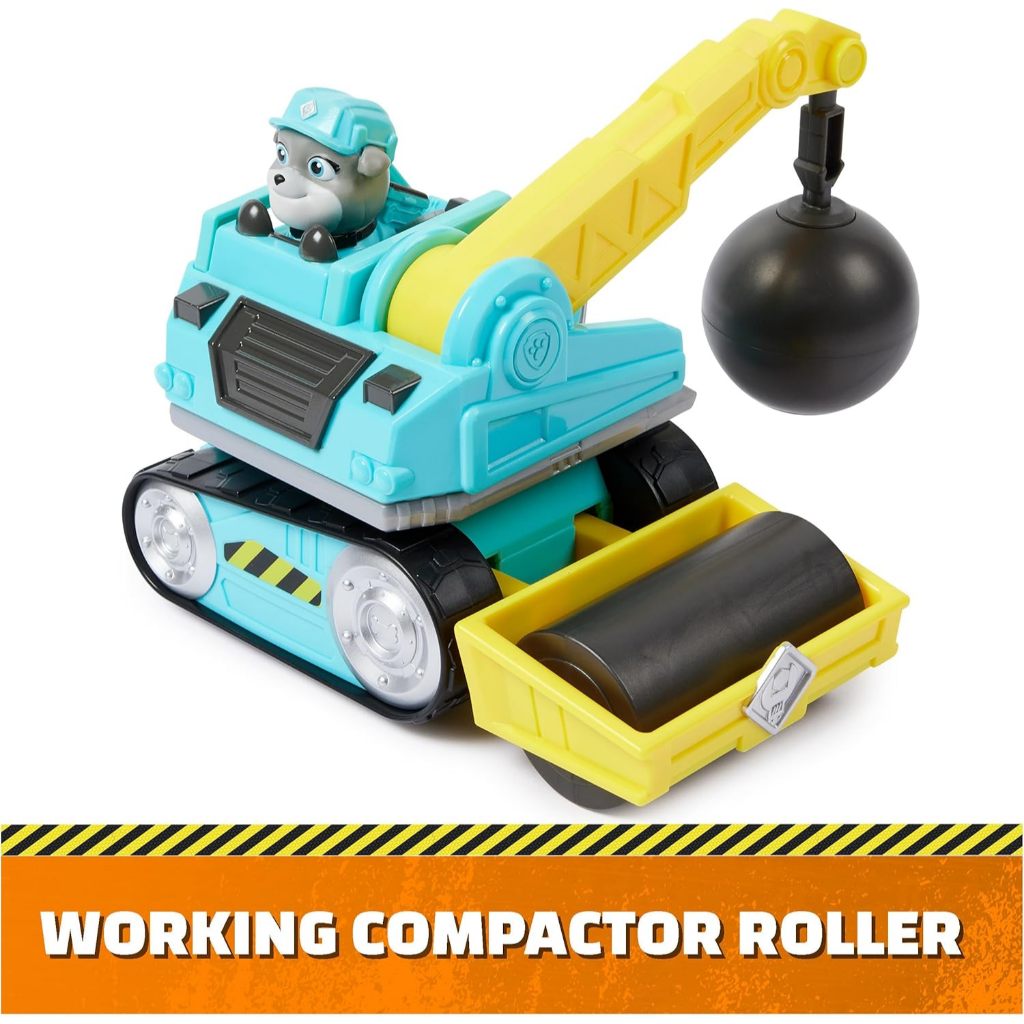 Rubble and Crew, Xe tải đồ chơi phá hủy của Motor với nhân vật hành động và đồ chơi xây dựng có thể di chuyển được