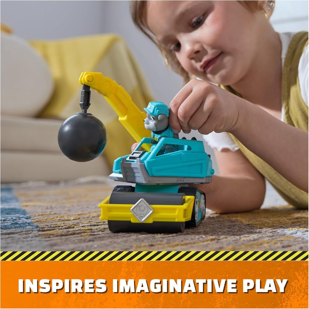 Rubble and Crew, Xe tải đồ chơi phá hủy của Motor với nhân vật hành động và đồ chơi xây dựng có thể di chuyển được