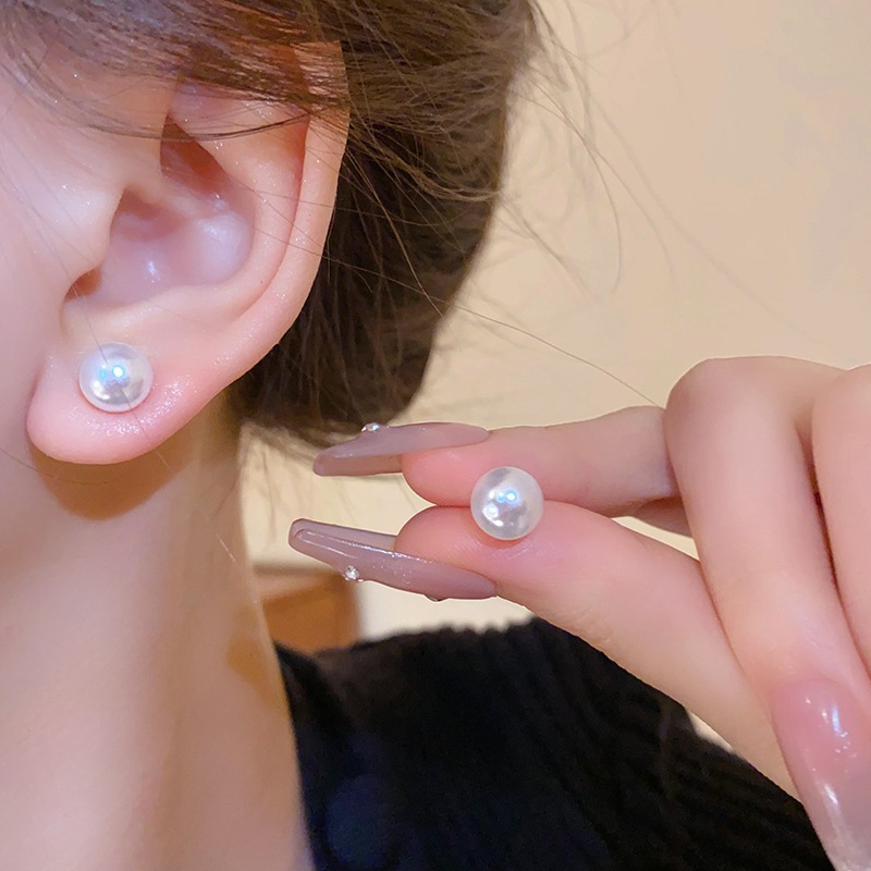 Bông Tai Ngọc Trai Đơn Giản Cao Cấp, Phù Hợp Đi Lại Hàng Ngày