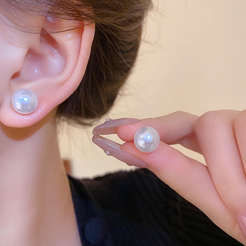 Bông Tai Ngọc Trai Đơn Giản Cao Cấp, Phù Hợp Đi Lại Hàng Ngày