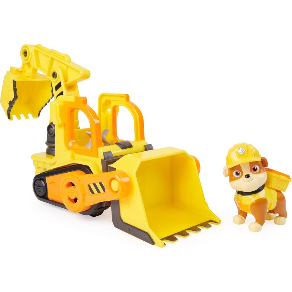 Rubble & Crew, Xe tải đồ chơi xe ủi đất của Rubble với các bộ phận di chuyển và nhân vật hành động sưu tập