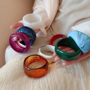 Vòng tay mặt rộng hình không đều thiết kế đơn giản vòng tay cá tính cao cấp thời trang trang trang sức tay mới bán buôn