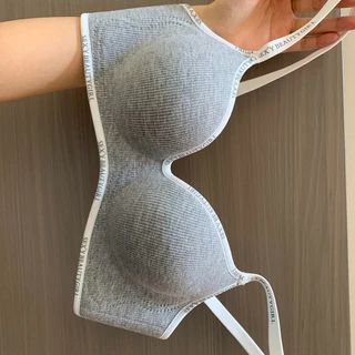 YIBEIKA Quần lót ngực truyện tranh Phụ nữ tập hợp ngực nhỏ trông chuyên dụng Áo ngực chữ cái lớn
