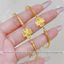 Lắc tay titan cao cấp không gỉ mạ vàng 18k mặt cỏ 4 lá chạm khắc lấp lánh thiết kế trẻ trung