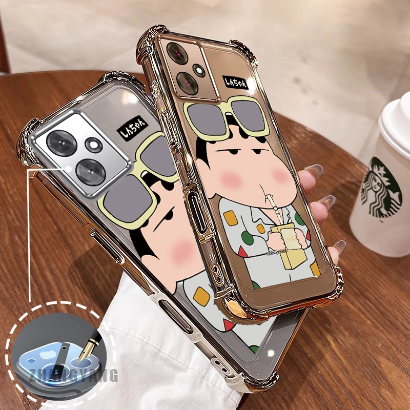 Ốp Lưng Cho OPPO A3X A3 Vỏ Điện Thoại Mạ Điện Thẩm Mỹ Hoạt Hình anime Thiết Kế Mới Họa Tiết TPU Bốn Góc Chống Rơi Mềm
