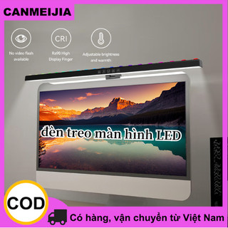 CANMEIJIA Màn hình máy tính LED LED Thanh đèn treo 3 màu Đèn đọc sách bàn cong Điều chỉnh độ sáng vô cấp RGB PC Máy tính xách tay Chiếu sáng màn hình cho trò chơi văn phòng