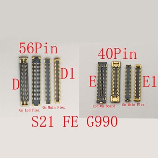 1-5 Chiếc Ăng Ten WiFi Màn Hình Lcd Sạc Usb Flex FPC Kết Nối Cắm Ban Cho Samsung S21 FE Plus Ultra S21FE S21Plus G996F G998 G990U G991 12 40 60 56 Pin Màn Hình Sạc Galaxy
