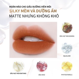 Son Bùn CATKIN Son lì Son Môi Lâu Dài Màu Sắc Trong Suốt Chống Thấm Nước Kết Cấu Matt Son Tint 3.6g