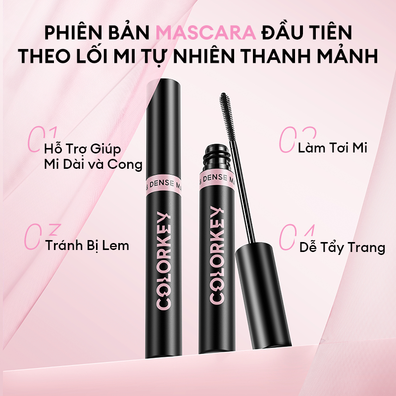 Ảnh Mascara COLORKEY Hỗ Trợ Giúp Mi Dài Và Tơi, Tạo Cảm Giác Tự Nhiên, Nhanh Khô, Không Lem Trôi 2