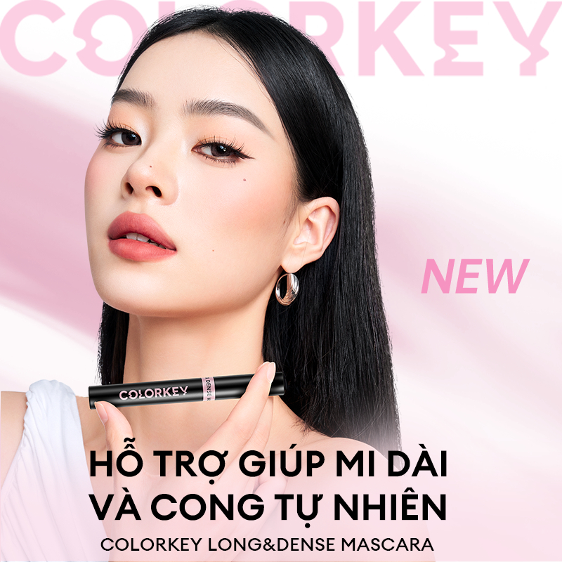 Ảnh Mascara COLORKEY Hỗ Trợ Giúp Mi Dài Và Tơi, Tạo Cảm Giác Tự Nhiên, Nhanh Khô, Không Lem Trôi 1