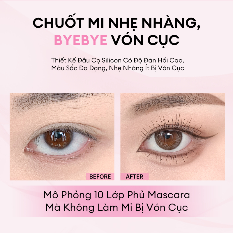Ảnh Mascara COLORKEY Hỗ Trợ Giúp Mi Dài Và Tơi, Tạo Cảm Giác Tự Nhiên, Nhanh Khô, Không Lem Trôi 4