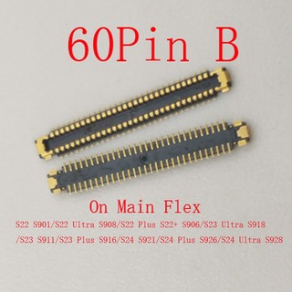 1-5 Chiếc Màn Hình Lcd Sạc Usb Ăng Ten WiFi FPC Kết Nối Cắm Cho Samsung S22 S23 S24 Ultra Plus S921 S926 S928 S906 S901 S918 S911 S916 12 60 Pin Galaxy Sạc Màn Hình Flex