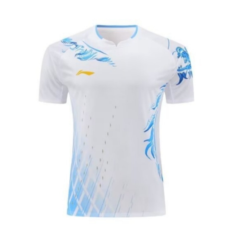 Áo sơ mi cầu lông Li Ning mới dành cho nam và nữ, quần áo thi đấu đội tuyển quốc gia thoáng khí khô nhanh