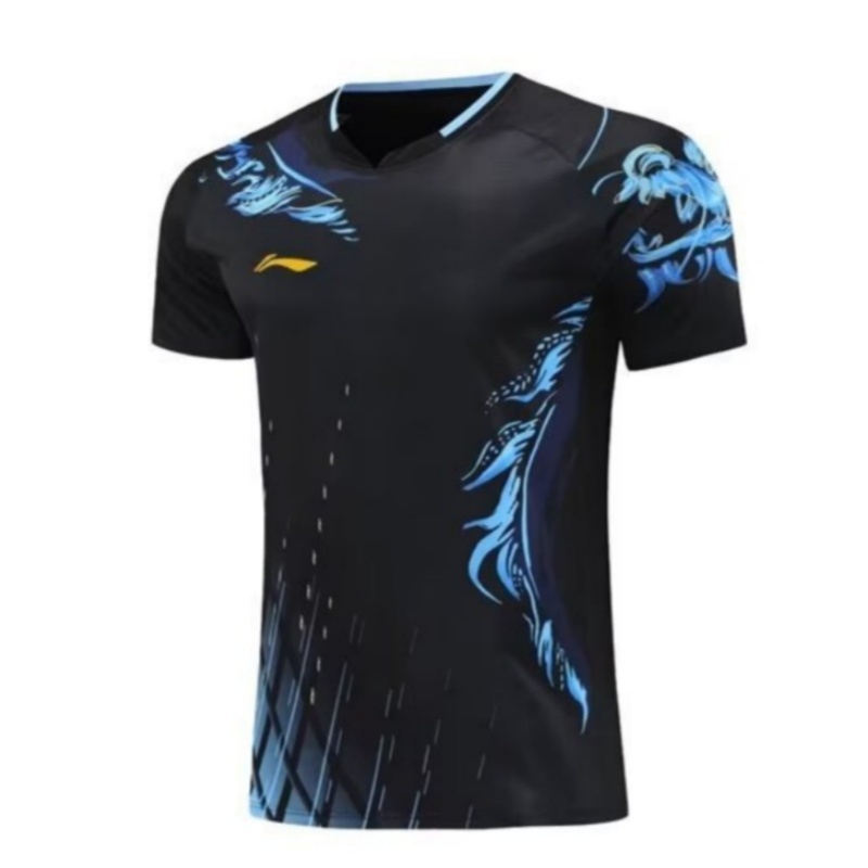 Áo sơ mi cầu lông Li Ning mới dành cho nam và nữ, quần áo thi đấu đội tuyển quốc gia thoáng khí khô nhanh