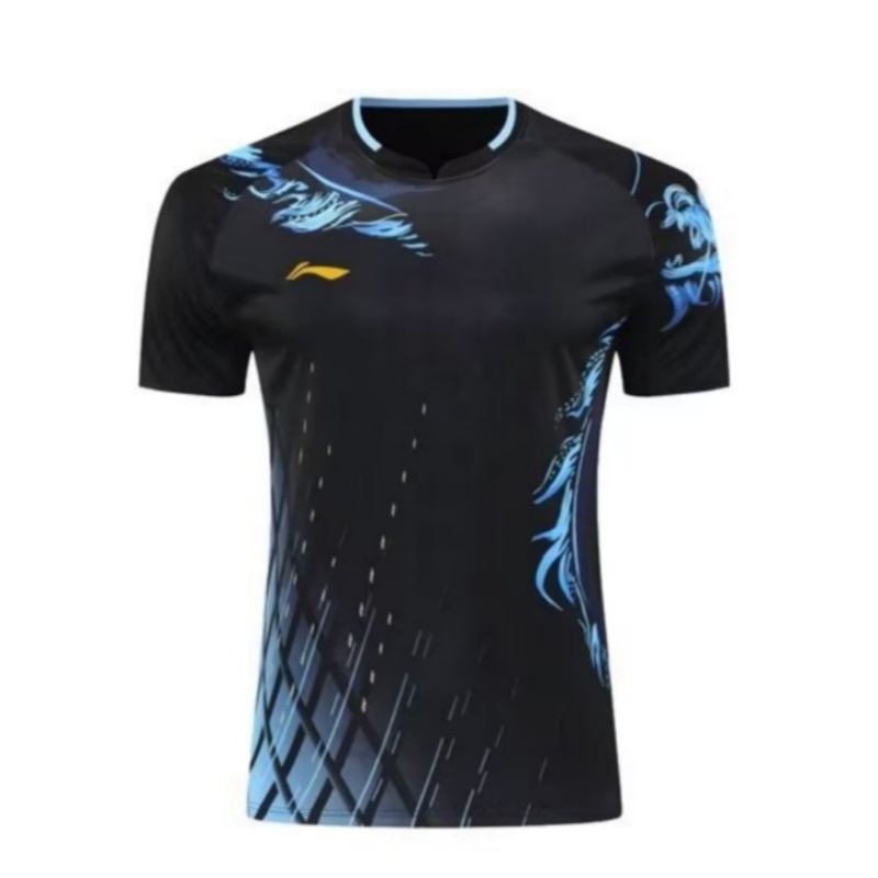 Áo sơ mi cầu lông Li Ning mới dành cho nam và nữ, quần áo thi đấu đội tuyển quốc gia thoáng khí khô nhanh