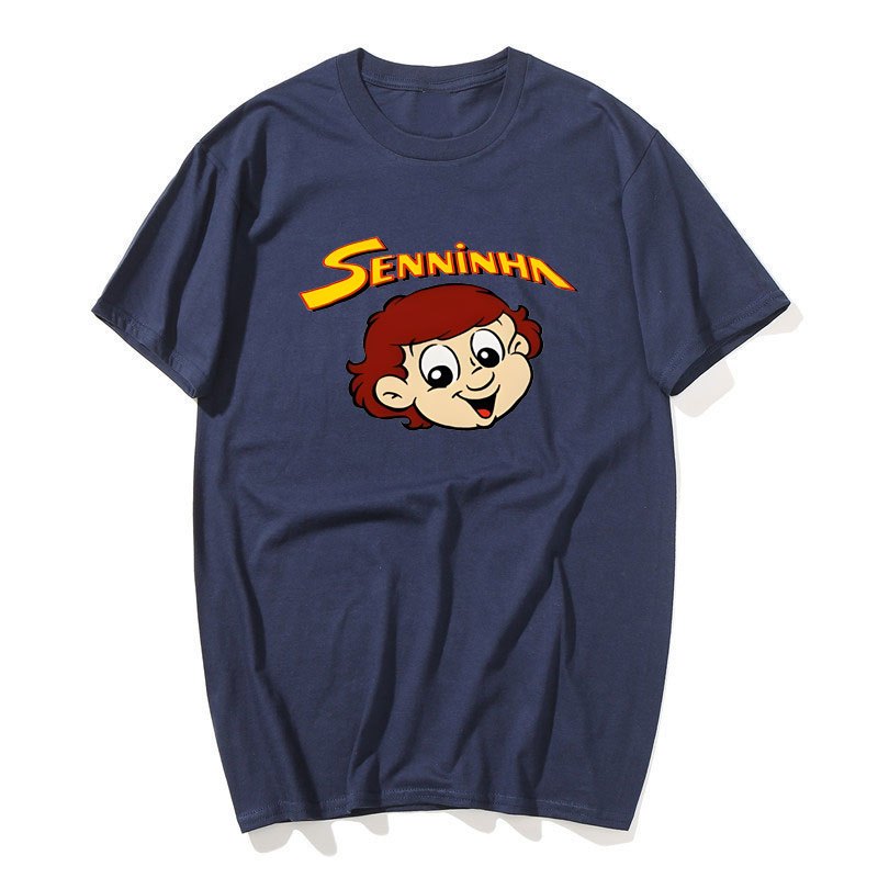 Hiếm Vintage thập niên 90 Ayrton Senna Senna Deadstock Áo thun Ayrton Senna Foundation Tee Áo Sơ Mi Cotton Tay Ngắn Nam Tee