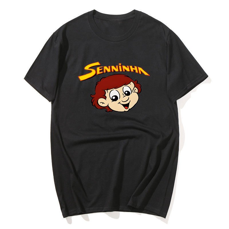 Hiếm Vintage thập niên 90 Ayrton Senna Senna Deadstock Áo thun Ayrton Senna Foundation Tee Áo Sơ Mi Cotton Tay Ngắn Nam Tee