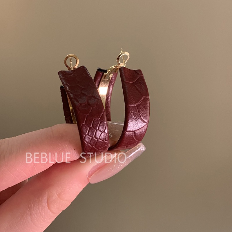 Năm Mới Bạc Kim Bông Tai Đỏ Nữ Hàn Quốc ins Thiết Kế Thời Trang Bông Tai Với Cảm Giác Cao Bông Tai Tinh Tế Bán Buôn