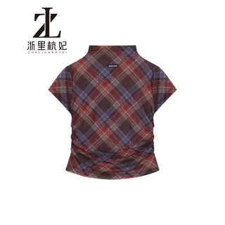 ZHELIHANGFEI Áo thun ngắn tay ngắn tay cổ tròn cay Hàn Quốc mới