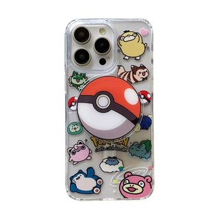Ốp bảo vệ khung họa tiết Pokemon dễ thương phù hợp cho iPhone15pro 15promax 14 14promax 14 pro 16 plus 11 13 12promax xs / xr cặp đôi