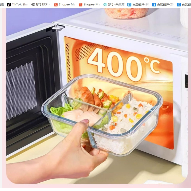 Hộp giữ tươi bằng thủy tinh Hộp cơm trưa màu tím Hộp Bento thủy tinh Hộp cơm trưa chịu nhiệt Hộp cách nhiệt Hộp đựng súp cách nhiệt Hộp cơm trưa phân vùng Bát tươi Hộp cơm trưa hình bầu dục
