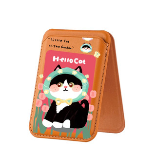 Hoa Bandana Mèo Đen Họa Tiết Ví Cho iPhone 16 16promax 15 14 13 12 11 Pro Max Plus Thẻ Da Điện Thoại Giá Đỡ Cho Vỏ Điện Thoại Túi Bảo Vệ
