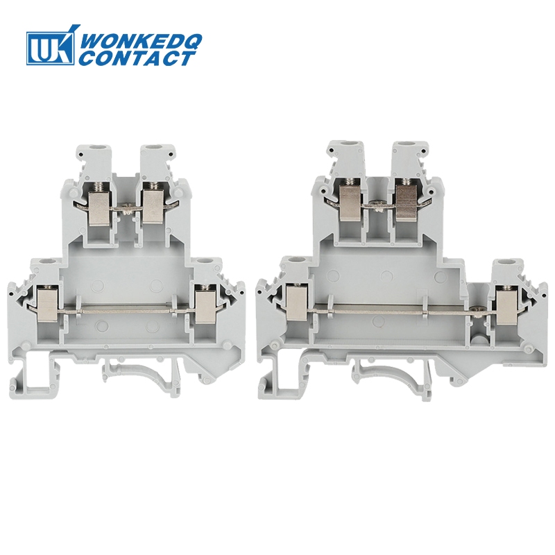 10 Chiếc UKK / UKKB 3 Cấp Đôi Din Rail Terminal Block Vít UK 2.5 Mm ...
