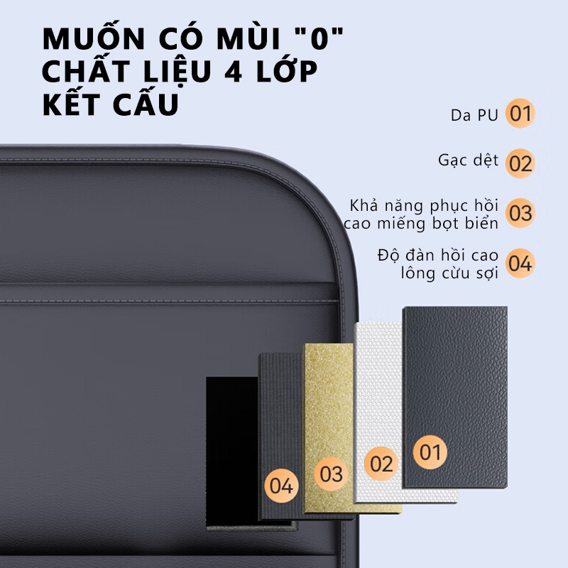 túi đựng đồ sau ghế ô tô SEAMETAL Da PU Đa Năng Treo Túi Gấp Bàn Người Tổ Chức Ô Tô